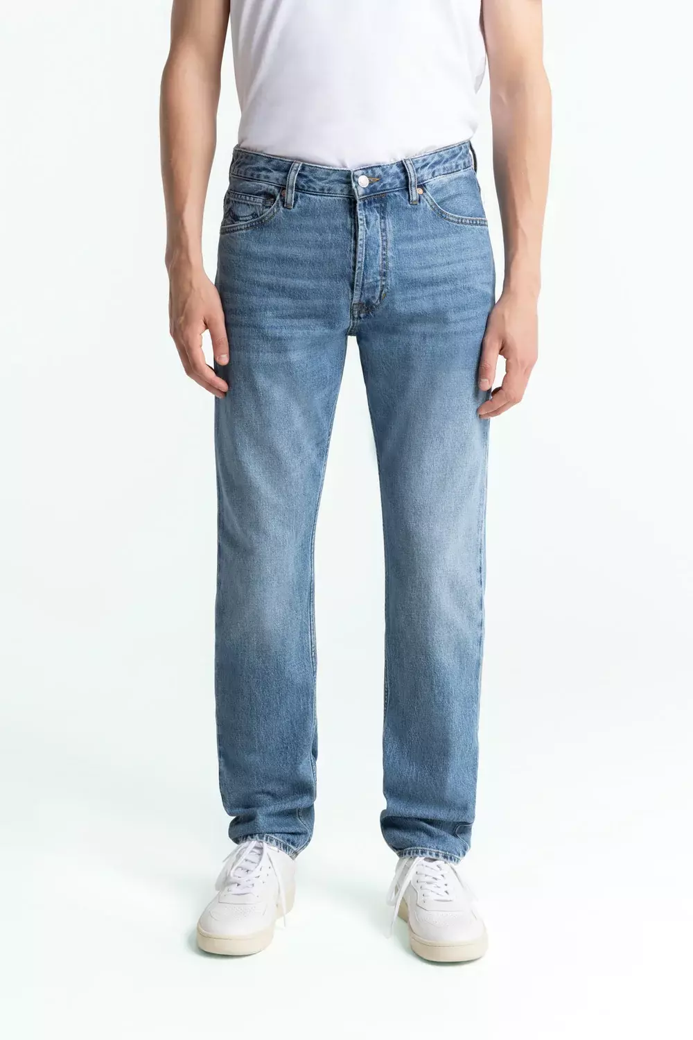 Kings Of Indigo Addo Atria Mid Used Jeans Tapered Leg Herren blau 
